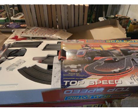 A SCALEXTRIC TOP SPEED AND A MECCANO SET 
