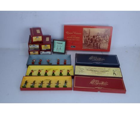 Britains British Military Figures and US Civil War,  all boxed, 40206 Queen Victoria 1st Battalion Scots Guards Colour Party 