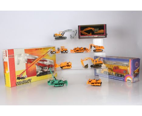 Modern Diecast Construction Vehicles, all boxed/bubble packed, 1:50 scale Joal Compact 168 PPM 530 ATT mobile crane (box wind