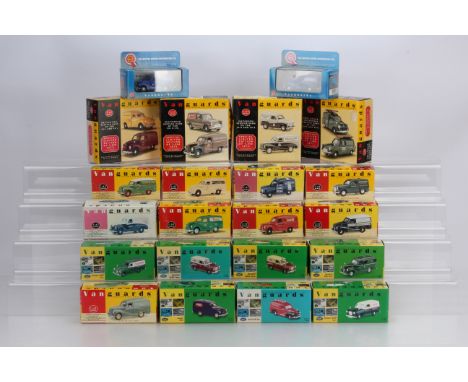 Vanguards by Lledo Postwar Austin Delivery/Commercial Vans, all boxed/cased 1:43 scale, includes Bulmers, Securicor, Heinz, W