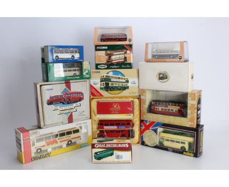 Modern Diecast Public Transport Models, all boxed/cased, vintage and  modern single and double deck vehicles, Joal Compact 14