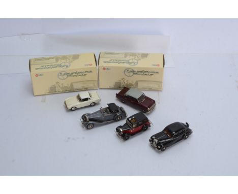 White Metal Vintage 1:43 Scale Cars,  boxed models, Lansdowne LDM 57 1960 Ford Consul, Jemini Models JSE 004 Sunbeam Tiger (w