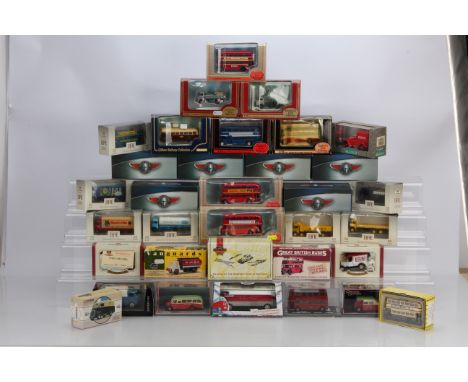 Modern Diecast Public Transport and Commercial Vehicles, all boxed/cased, vintage vehicles, 1:76 scale examples, Atlas Editio