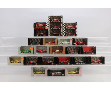 Brumm Ferrari Competition Models, all different, boxed/cased, 1940s-1960s models, includes a Daytona 67 three model pack, Le 