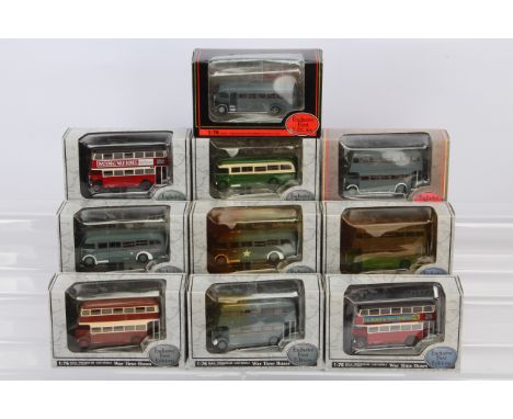 Exclusive First Editions 1:76 Scale Wartime Buses, all boxed, Wartime bus series, double deck, 99205, 99202, 99204, 99203, si