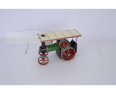 Mamod TE1A Live Steam Traction Engine, with burner, in original box, F-G