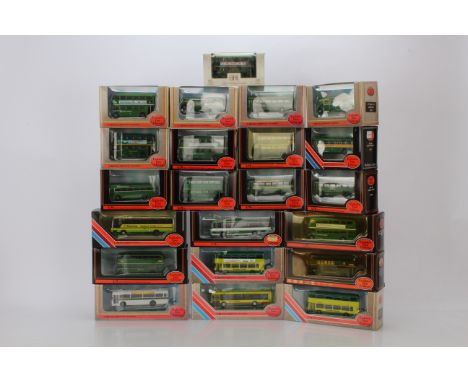 Exclusive First Editions Greenline and London Country Vintage and Modern Buses, all boxed 1:76 scale, Greenline, double deck 