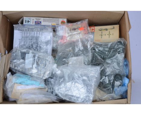Aircraft Kits and Decals,  mainly military aircraft kits unboxed, bagged up and sealed some with notes 'Complete' others comp