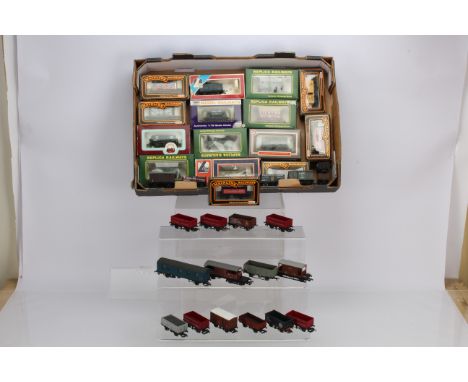 Mainline Replica Dapol and Lima 00 gauge freight wagons, including Mainline open wagons brake van and beer van (6), Replica c