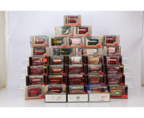 Exclusive First Editions 1:76 Scale London Transport Double Deck Buses, all boxed, includes a number of special edition model