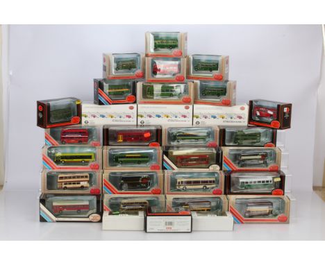 Exclusive First Editions 1:76 Scale London and London Region Double and Single Deck Buses, all boxed vintage and modern vehic