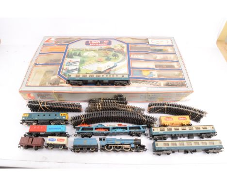 Lima 00 gauge Pick Up Goods Train Set and additional Locomotives Rolling Stock and Track,  Goods Set, comprising two (one ext