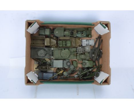 Military Diecast, by various makers including Dinky Toys 651 Centurion Tank, 674 Austin Champ, 688 Field Artillery Tractor &a