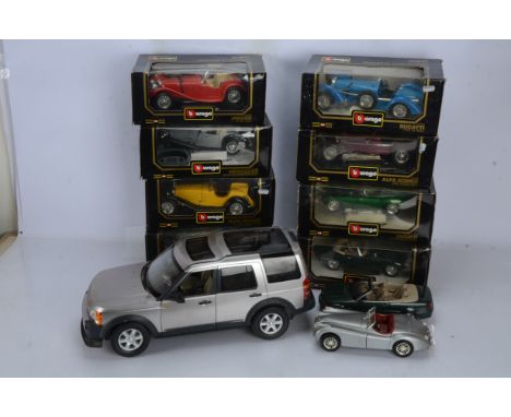 Modern Diecast and Plastic 1:12  Scale and Smaller Cars, an unboxed 1:12 scale plastic Landrover by Rastar (battery powered u