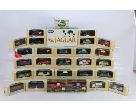 Corgi Classics Vintage Cars, all boxed, mainly private vehicles, Jaguar, 97700 three model set, E Type 98120, 98121, Ferrari 