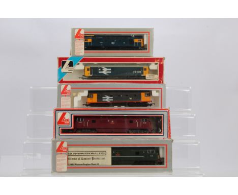 Lima 00 Gauge Diesel Locomotives in original boxes, Lima Warship class Diesel locomotives,  205128 maroon D838 'Rapid' and 20