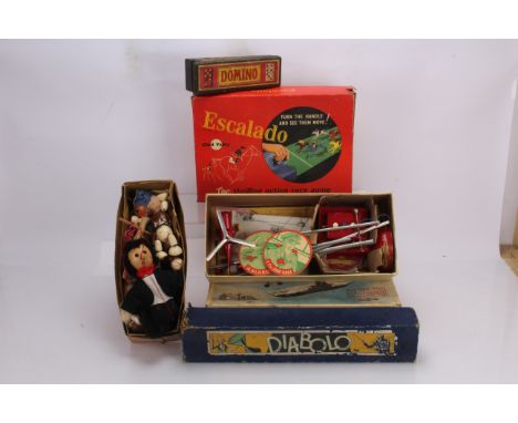 1940's-1960's Toys and Games including rare Dan Dare Landing Mats, wooden Dominos set in Selfridges Box (26 pieces), BGL Lond