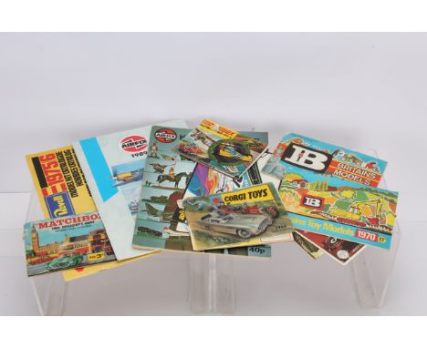 1960' and later Britains Dinky Matchbox Airfix and others Toy Catalogues, Britains, 1966 and 1970, Corgi 1966 (cover loose), 