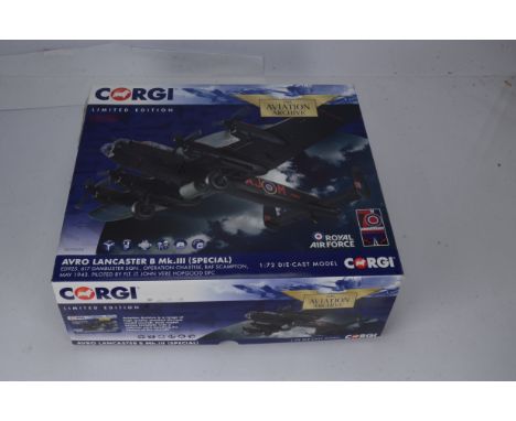 Corgi Aviation Archive Dambusters 70th Anniversary Avro Lancaster 1:72 Scale,  boxed, AA32620 Avro Lancaster B Mk III Special