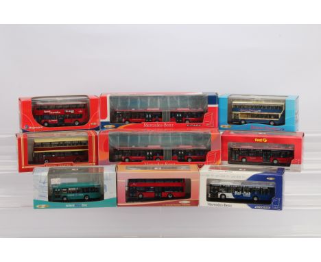 Creative Master Northcord Model Buses, all boxed/cased with card sleeves, 1:76 scale double and single deck modern vehicles, 