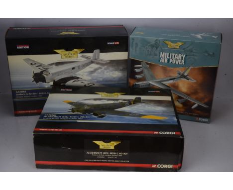 Corgi Aviation Archive Military and Civilian Junkers Aircraft and Boeing B-52 Stratofortress, three boxed examples, 1:72 scal