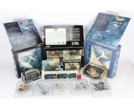 Modern Diecast Military Vehicles and Aircraft, all boxed/cased//bubble packed, WWII and later,  Corgi CS90023 Pork Chop Hill 