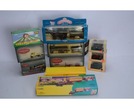 Corgi and Other Steam Fairground and Circus Diecast Models, all boxed/cased, Corgi, Showmans Range 16501 Scammell Highwayman 