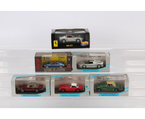 Minichamps and Other Modern Diecast Cars, all cased with card sleeves, 1:43 scale, Minichamps, 430 033442 Mercedes 350 SL, 22