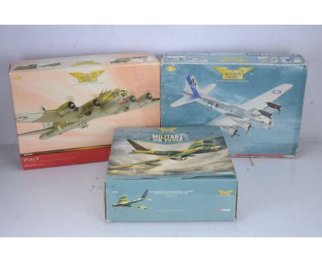 Corgi Aviation Archive WWII and Later Military Aircraft, all three boxed with some damage, AA33503 Thunder in the Skies, 1:14