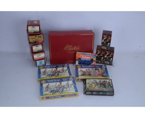 Britains Napoleonic/Crimean Figures and Plastic Kit Napoleonic Figures, all boxed, Britains, 00170 Crimea Scots Grey duels 11