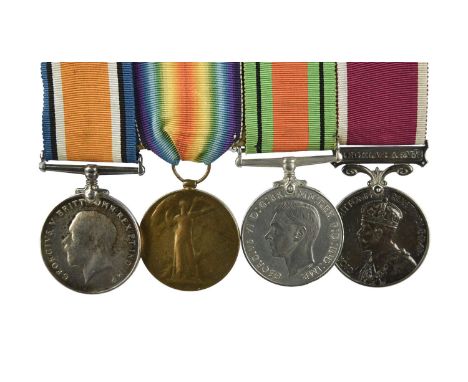 Four medals to Private Joseph Edwards, Welsh Guards: British War Medal 1914-20 and Victory Medal (2967 PTE. J. EDWARDS. W. GD