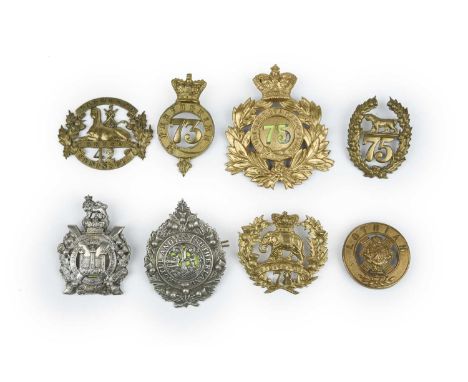 A quantity of OR's Scottish regimental badges, comprising: a brass glengarry badge of the 42nd highland regiment (The Black W