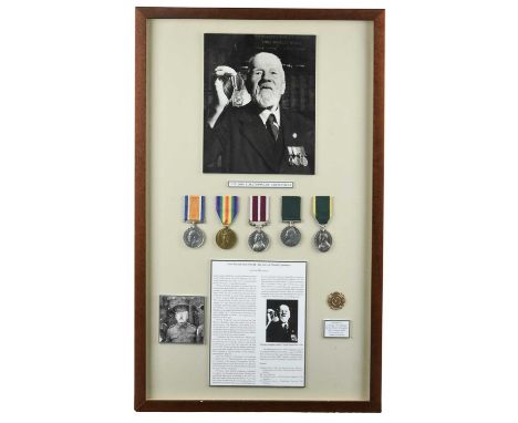 The notable group of five medals to Quartermaster Sergeant Charles William Coppinger, London Irish Rifles and West Yorkshire 