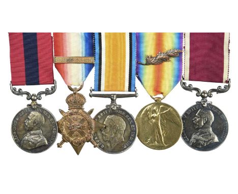 The Mesopotamia D.C.M. group of five medals to Warrant Officer 2nd Class Philip Joseph Finucane, 1st Battalion Connaught Rang