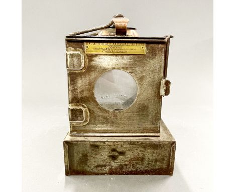 Railway interest: A Southern Railways portable oil lamp by the lamp manufacturing and railway supplies ltd, London (Welch pat