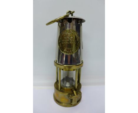An Eccles type 6 miner's safety lamp