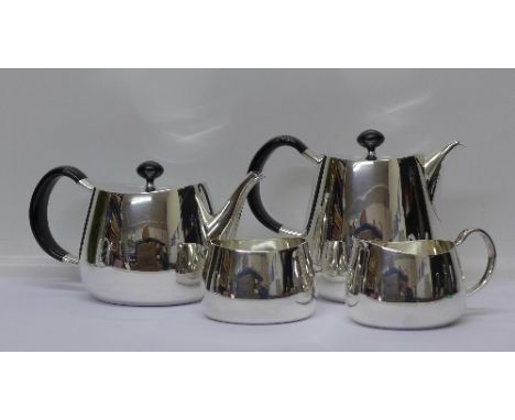 An Elkington silver plated four piece tea service, 53722