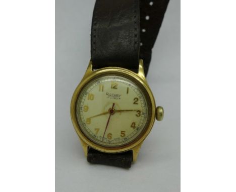A gentleman's 9ct gold cased Rotary wristwatch, 17 jewel movement