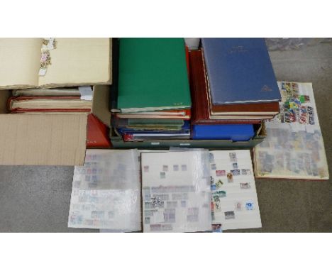 A collection of World stamps in twenty four albums including First Day covers