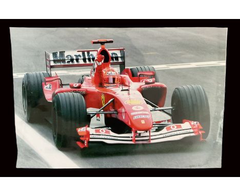 Michael Schumacher Unsigned Colour Print 18x12 Inch. Is a German former racing driver who competed in Formula One for Jordan,