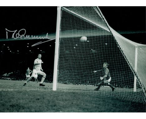 Mike Summerbee, OBE signed Black and White Print 16x12 Inch. Is an English former footballer, who played as a forward in the 
