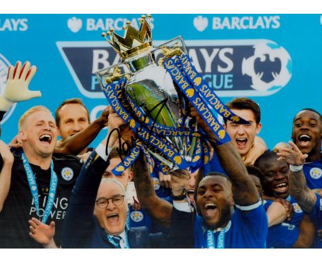 Claudio Ranieri Leicester City Signed 16 x 12 inch football Print. Good condition. All autographs are genuine hand signed and