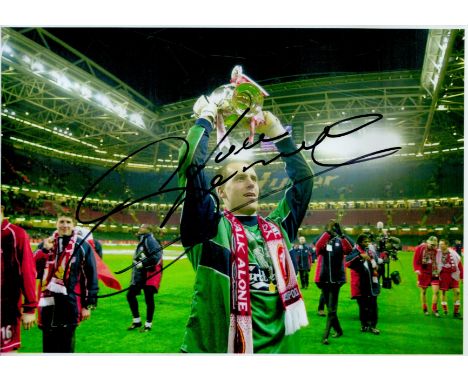 Sander Westerveld signed 12x8 colour photo. Good condition. All autographs are genuine hand signed and come with a Certificat