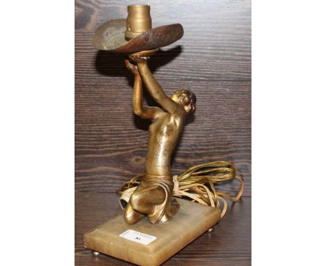 ART DECO FIGURAL LAMP
24cm high