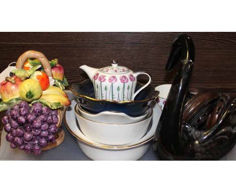 LOT OF CERAMICS AND CRYSTAL
including Royal Worcester, Mason's and Aynsley