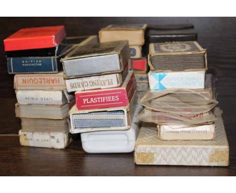 LARGE LOT OF PLAYING CARDS
including vintage examples