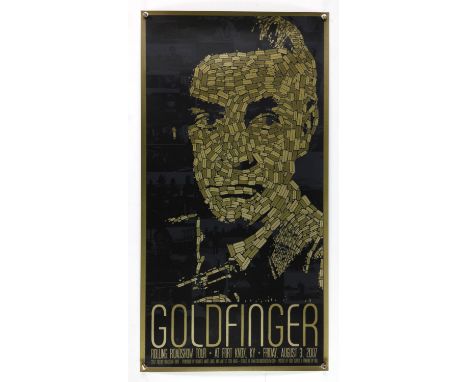 James Bond Goldfinger - Mondo Alamo Drafthouse poster from 2007, artwork by Todd Slater, signed in pencil and numbered 30 of 