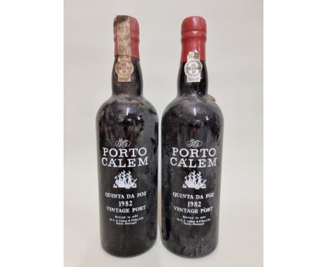 Two 75cl bottles of Ca'lem Quinta da Foz 1982 vintage port. (2) 