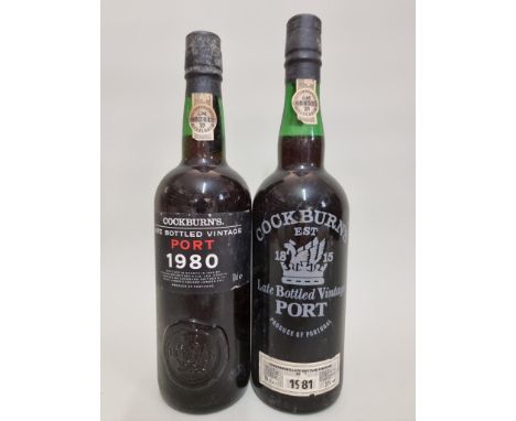 Two 75cl bottles of Cockburn's LBV port, comprising: 1980 and 1981. (2) 