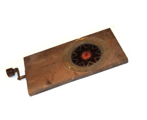 Vintage kaleidoscopic rack work magic lantern slide   Condition: 